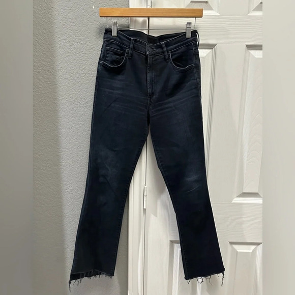 Mother The Insider Crop Step Fray Jeans Size 27 - Picture 3 of 11